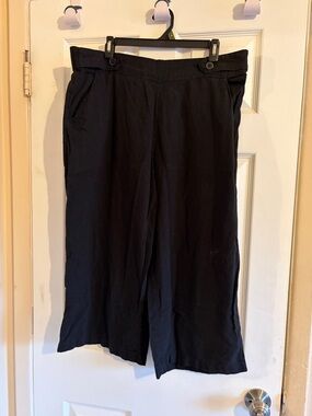 croft & barrow Black Boot-Cut Flare Pants #HOM1008